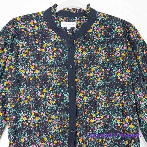 LOST +‎ WANDER Madeline Long Sleeve Minidress In Black Multi Floral, size M - Picture 3 of 16